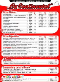 Catálogo La Continental en Castelar | Menu Salon | 2026-02-06T00:00:00.000Z - 2026-12-31T00:00:00.000Z