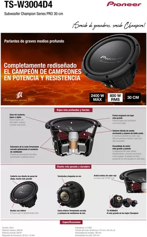 Catálogo Pioneer en Corrientes | Nuevo TS-w3004d4 | 2025-02-13T00:00:00.000Z - 2025-03-31T00:00:00.000Z