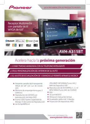 Catálogo Pioneer en Corrientes | NUEVO-AVH-A315BT | 2025-02-13T00:00:00.000Z - 2025-03-31T00:00:00.000Z