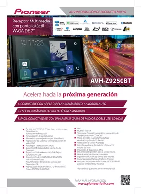 Catálogo Pioneer en Corrientes | NUEVO-AVH-Z9250BT-REDISE | 2025-02-13T00:00:00.000Z - 2025-03-31T00:00:00.000Z