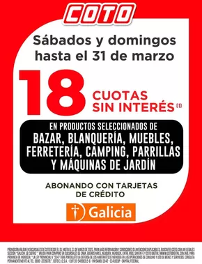 Catálogo Coto en Martínez | Coto Afiche Promo Galicia | 2025-03-01T00:00:00.000Z - 2025-03-31T00:00:00.000Z