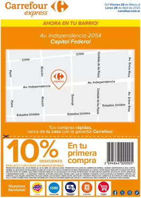 Catálogo Carrefour Express en Lomas de Zamora | Apertura Express | Avenida Belgrano 140, Córdoba | 2025-03-07T00:00:00.000Z - 2025-04-08T00:00:00.000Z