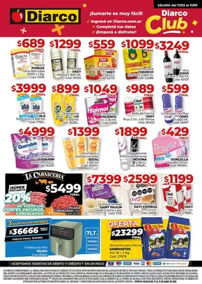 Catálogo Diarco en Berazategui | Grandes descuentos en productos seleccionados | 2025-03-17T00:00:00.000Z - 2025-03-21T00:00:00.000Z