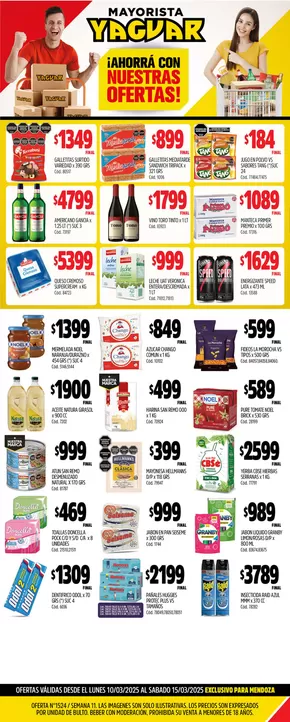 Catálogo Supermercados Yaguar en Godoy Cruz | Ofertas y gangas exclusivas | 2025-03-17T00:00:00.000Z - 2025-03-22T00:00:00.000Z