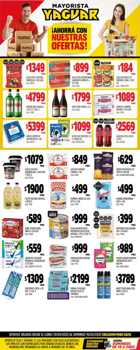 Catálogo Supermercados Yaguar en Salta | Ofertas exclusivas para nuestros clientes | 2025-03-17T00:00:00.000Z - 2025-03-22T00:00:00.000Z