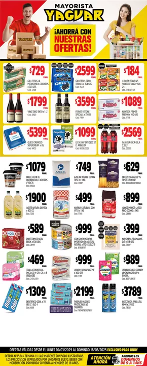 Catálogo Supermercados Yaguar en San Salvador (Jujuy) | Excelente oferta para cazadores de gangas | 2025-03-17T00:00:00.000Z - 2025-03-22T00:00:00.000Z