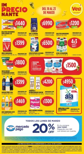 Catálogo Supermercados Vea en Córdoba | Descubre ofertas atractivas | 2025-03-18T00:00:00.000Z - 2025-03-23T00:00:00.000Z