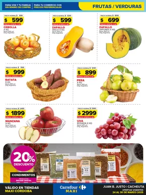 Catálogo Carrefour en Córdoba | Frutas y Verduras 24 de marzo | 2025-03-24T00:00:00.000Z - 2025-03-31T00:00:00.000Z
