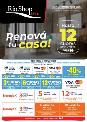 Catálogo Rio Shop Deco en Avellaneda (Buenos Aires) | Catálogo Rio Shop Deco | 2025-03-01T00:00:00.000Z - 2025-04-30T00:00:00.000Z