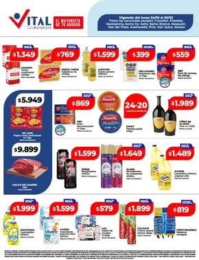Catálogo Supermayorista Vital en La Plata | Ofertas principales y descuentos | 2025-03-24T00:00:00.000Z - 2025-03-30T00:00:00.000Z