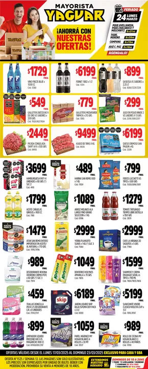 Catálogo Supermercados Yaguar en Recoleta | Ofertas Supermercados Yaguar | 2025-03-24T00:00:00.000Z - 2025-03-29T00:00:00.000Z