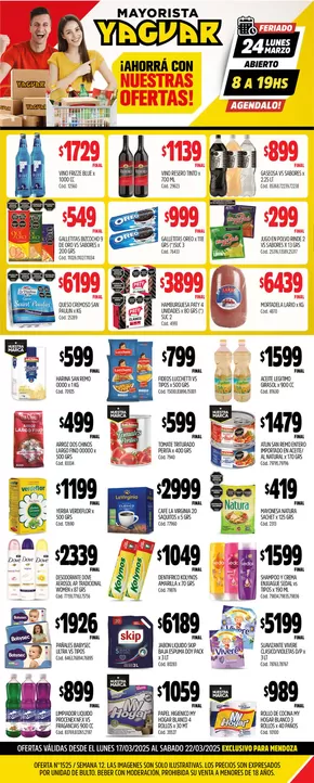 Catálogo Supermercados Yaguar en Godoy Cruz | Nuevas ofertas para descubrir | 2025-03-24T00:00:00.000Z - 2025-03-29T00:00:00.000Z