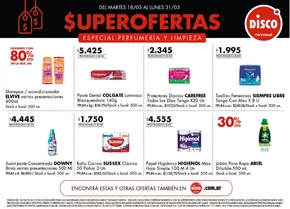 Catálogo Disco en San Miguel (Buenos Aires) | SUPEROFERTAS EN PERFUMERIA Y LIMPIEZA 2Q | 2025-03-18T00:00:00.000Z - 2025-03-31T00:00:00.000Z