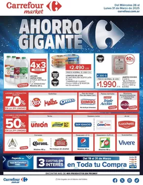 Catálogo Carrefour Market en La Plata | Carrefour Market 26 de Marzo | 2025-03-26T00:00:00.000Z - 2025-03-31T00:00:00.000Z