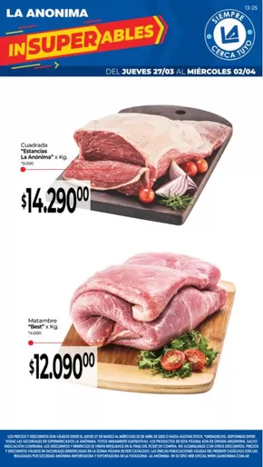 Catálogo La Anonima | Carnes, frutas y verduras | 2025-03-27T00:00:00.000Z - 2025-04-02T00:00:00.000Z