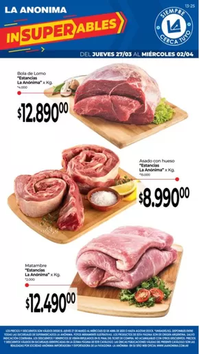 Catálogo La Anonima | Ofertas principales para ahorradores | 2025-03-27T00:00:00.000Z - 2025-04-02T00:00:00.000Z