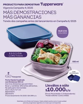 Catálogo Tupperware | Excelente oferta para todos los clientes | 2025-04-01T00:00:00.000Z - 2025-05-31T00:00:00.000Z