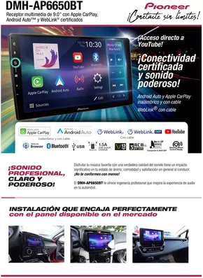 Catálogo Pioneer en Córdoba | Pioneer_ficha_DMH_AP6650BT | 2025-04-07T00:00:00.000Z - 2025-05-05T00:00:00.000Z