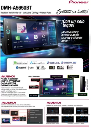 Catálogo Pioneer en Corrientes | DMH-A5650BT | 2025-04-07T00:00:00.000Z - 2025-05-05T00:00:00.000Z