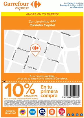 Catálogo Carrefour Express en Córdoba | Carrefour Express | San Jeronimo 444 | 2025-04-11T00:00:00.000Z - 2025-05-12T00:00:00.000Z