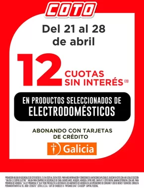 Catálogo Coto en La Plata | Coto Galicia Electro | 2025-04-21T00:00:00.000Z - 2025-04-28T00:00:00.000Z