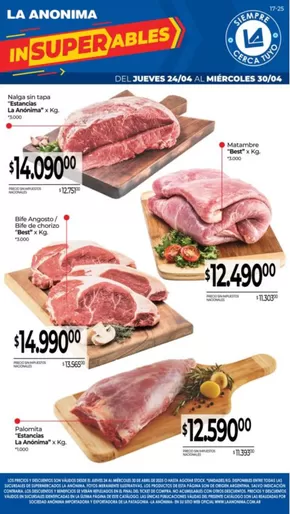 Catálogo La Anonima | Carnes, frutas y verduras | 2025-04-24T00:00:00.000Z - 2025-04-30T00:00:00.000Z