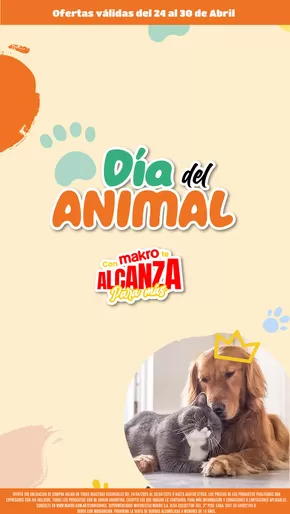 Catálogo Makro | Ofertas Especial Día del Animal | 2025-04-24T00:00:00.000Z - 2025-04-30T00:00:00.000Z