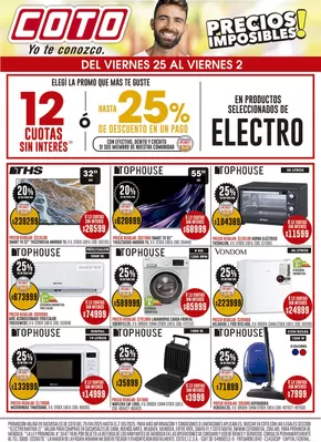 Catálogo Coto en Lomas de Zamora | Coto Afiche Electro Motivo | 2025-04-25T00:00:00.000Z - 2025-05-01T00:00:00.000Z