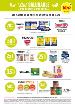 Catálogo Supermercados Vea | Especial Ofertas de Viví Saludable  | 2025-04-29T00:00:00.000Z - 2025-05-11T00:00:00.000Z