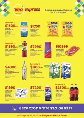 Catálogo Supermercados Vea | Ofertas Vea Express Belgrano de Mendoza | 2025-04-17T00:00:00.000Z - 2025-04-30T00:00:00.000Z