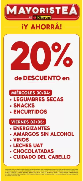Catálogo Diarco | Diarco Ofertas MayoristeÁ | 2025-04-30T00:00:00.000Z - 2025-05-02T00:00:00.000Z