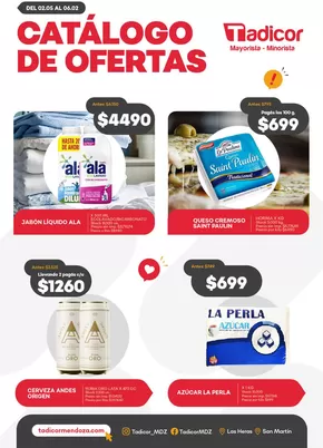 Catálogo Supermercados Tadicor en Godoy Cruz | Catálogo Supermercados Tadicor | 2025-05-02T00:00:00.000Z - 2025-06-02T00:00:00.000Z