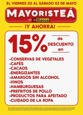 Catálogo Diarco en Villa Insuperable | Descubre ofertas atractivas | 2025-05-02T00:00:00.000Z - 2025-05-03T00:00:00.000Z