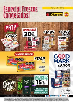 Catálogo Diarco en Añelo | Diarco Especial Congelados Barrio | 2025-05-05T00:00:00.000Z - 2025-05-11T00:00:00.000Z