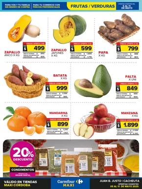 Catálogo Carrefour en Córdoba | Frutas y Verduras | 2025-05-05T00:00:00.000Z - 2025-05-12T00:00:00.000Z