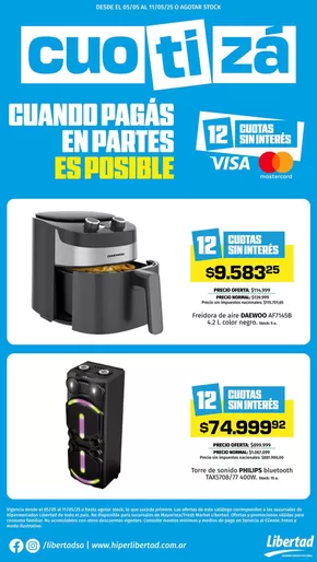 Catálogo Hiper Libertad | Nuevas ofertas para descubrir | 2025-05-05T00:00:00.000Z - 2025-05-11T00:00:00.000Z