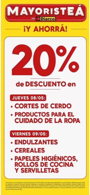 Catálogo Diarco | Diarco Ofertas MayoristeÁ | 2025-05-08T00:00:00.000Z - 2025-05-09T00:00:00.000Z