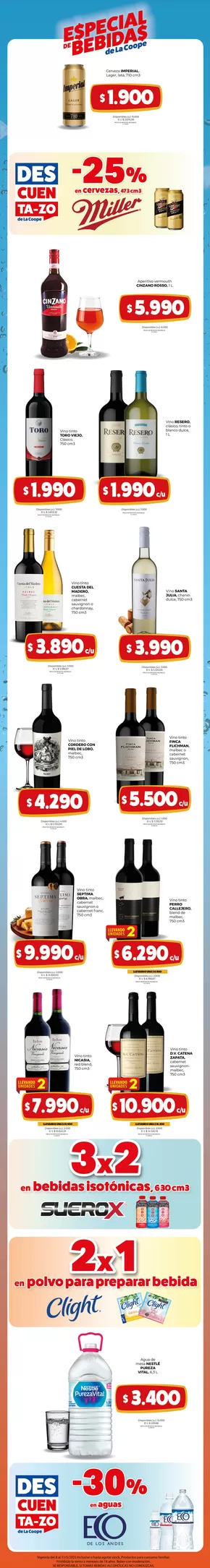 Catálogo Cooperativa Obrera en Necochea | Especial-Bebidas | 2025-05-08T00:00:00.000Z - 2025-05-11T00:00:00.000Z