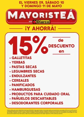 Catálogo Diarco | Diarco Especial MayoristeÁ | 2025-05-09T00:00:00.000Z - 2025-05-11T00:00:00.000Z