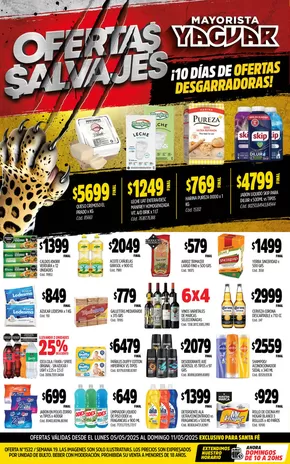 Catálogo Supermercados Yaguar en Santa Fe | Ahorra ahora con nuestras ofertas | 2025-05-12T00:00:00.000Z - 2025-05-17T00:00:00.000Z