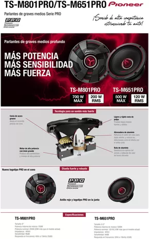 Catálogo Pioneer en Córdoba | TS-M801PRO-TS-M651PRO | 2025-05-14T00:00:00.000Z - 2025-06-10T00:00:00.000Z