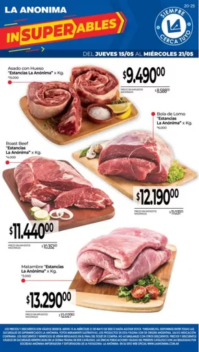 Catálogo La Anonima en Ataliva | Grandes descuentos en productos seleccionados | 2025-05-15T00:00:00.000Z - 2025-05-21T00:00:00.000Z