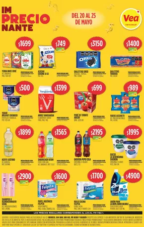 Catálogo Supermercados Vea en Neuquén | Ofertas principales para todos los cazadores de gangas | 2025-05-19T00:00:00.000Z - 2025-05-25T00:00:00.000Z