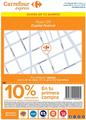 Catálogo Carrefour Express en Buenos Aires | Carrefour Express | Rojas 726, CABA | 2025-05-23T00:00:00.000Z - 2025-06-24T00:00:00.000Z