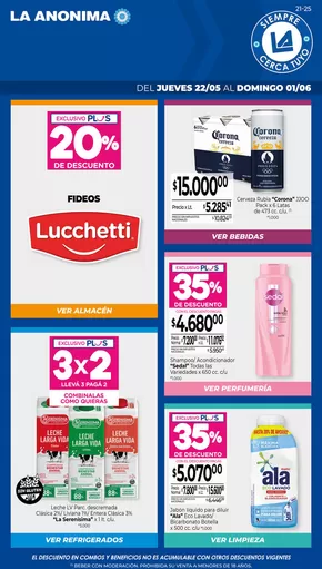 Catálogo La Anonima | Ofertas principales y descuentos | 2025-05-22T00:00:00.000Z - 2025-06-01T00:00:00.000Z