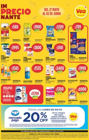 Catálogo Supermercados Vea | Grandes descuentos en productos seleccionados | 2025-05-26T00:00:00.000Z - 2025-06-02T00:00:00.000Z