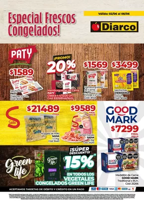 Catálogo Diarco en Posadas | Diarco Especial Congelados | 2025-06-02T00:00:00.000Z - 2025-06-08T00:00:00.000Z