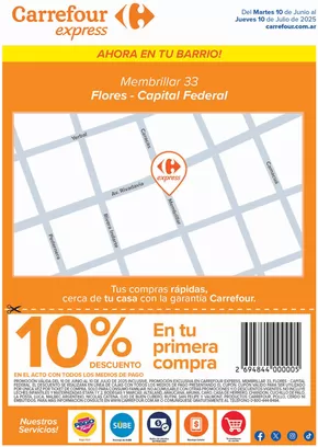 Catálogo Carrefour Express en Ciudad Evita | Express | Membrillar 33, CABA | 2025-06-10T00:00:00.000Z - 2025-07-10T00:00:00.000Z