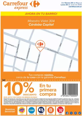 Catálogo Carrefour Express en Córdoba | Express | Maestro Vidal 304 Córdoba | 2025-05-30T00:00:00.000Z - 2025-06-30T00:00:00.000Z