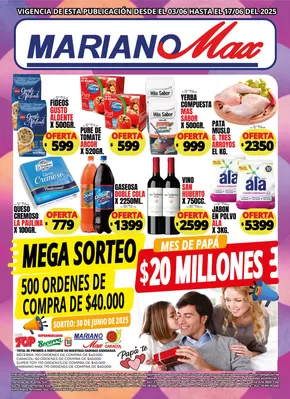 Catálogo Supermercados Mariano Max en Sinsacate | Ofertas Supermercados Mariano Max | 2025-06-03T00:00:00.000Z - 2025-06-17T00:00:00.000Z